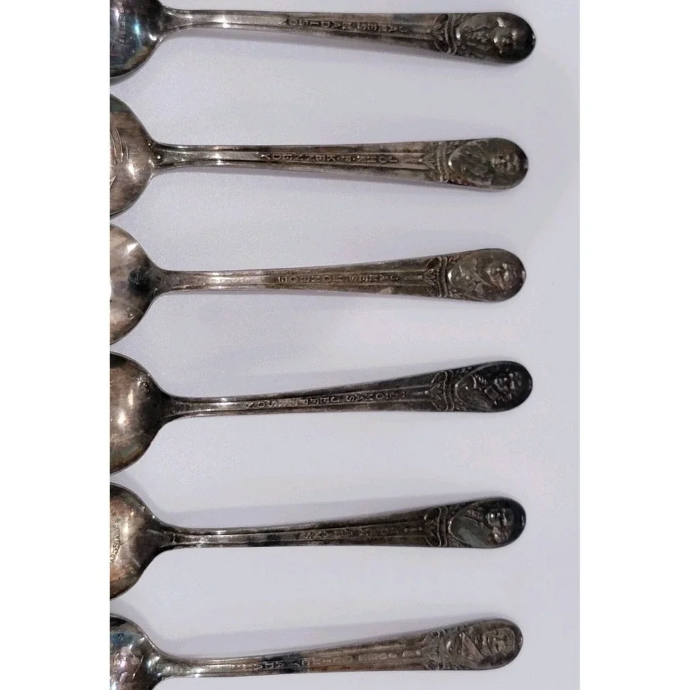 Vintage Presidential Spoon Collectibles JFK Adams Monroe Madison Jefferson Lot 6